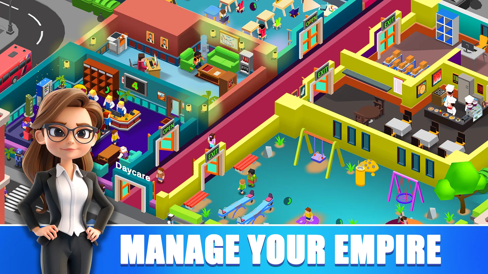 Idle Daycare Tycoon - Rich Me | Indus Appstore | Screenshot