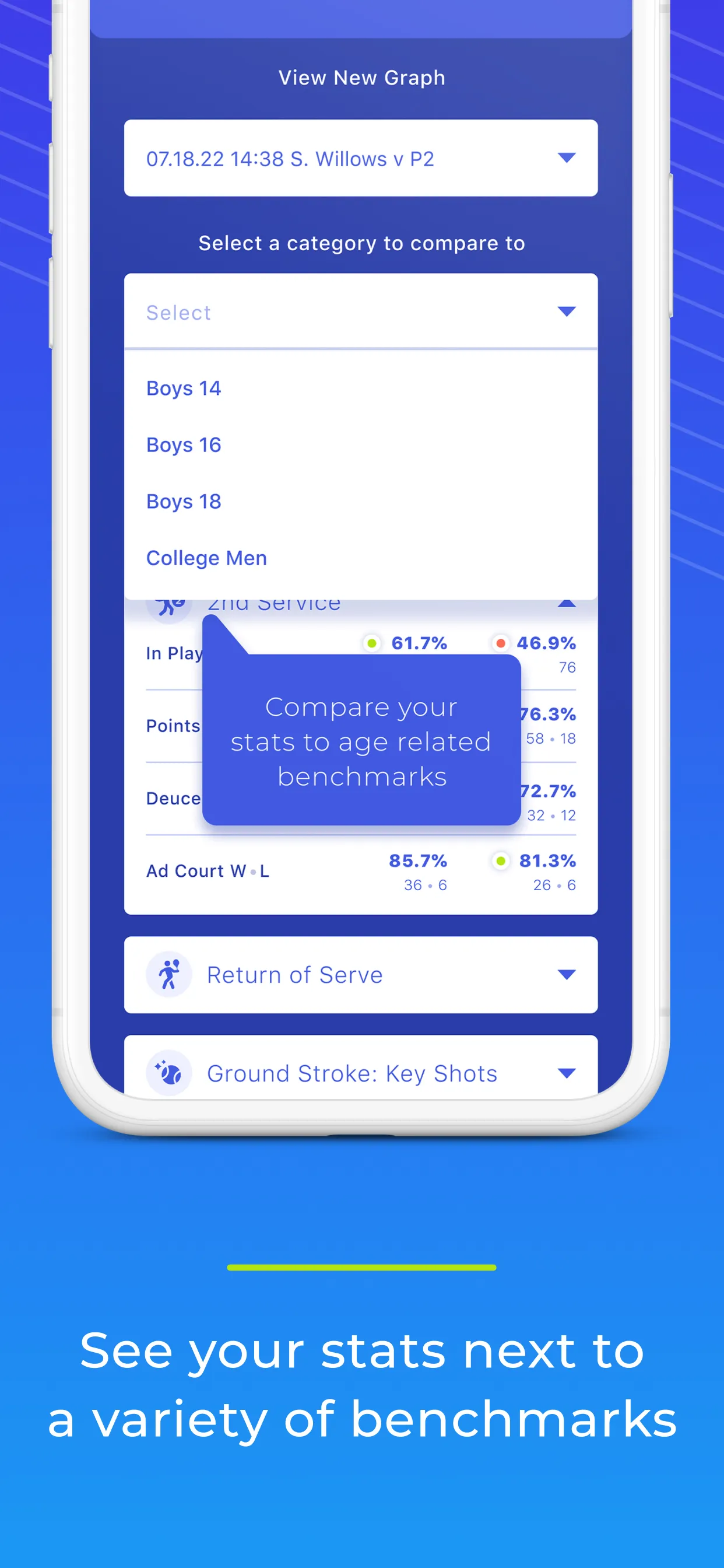 RacketStats Tennis | Indus Appstore | Screenshot