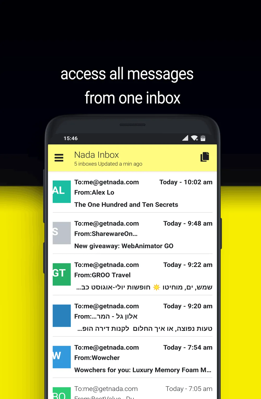 inboxes temp mail - by nada | Indus Appstore | Screenshot