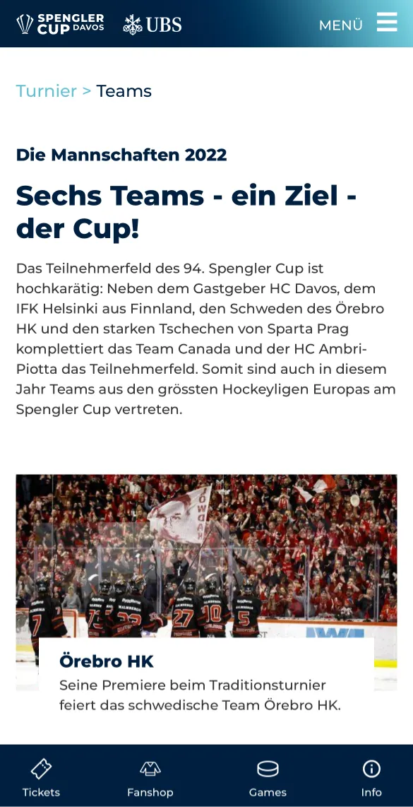 Spengler Cup Davos | Indus Appstore | Screenshot