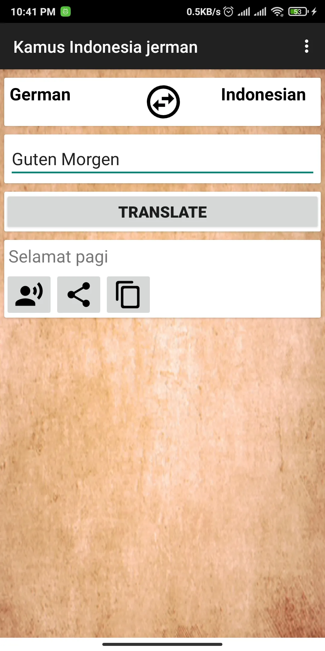 Indonesian German Dictionary | Indus Appstore | Screenshot