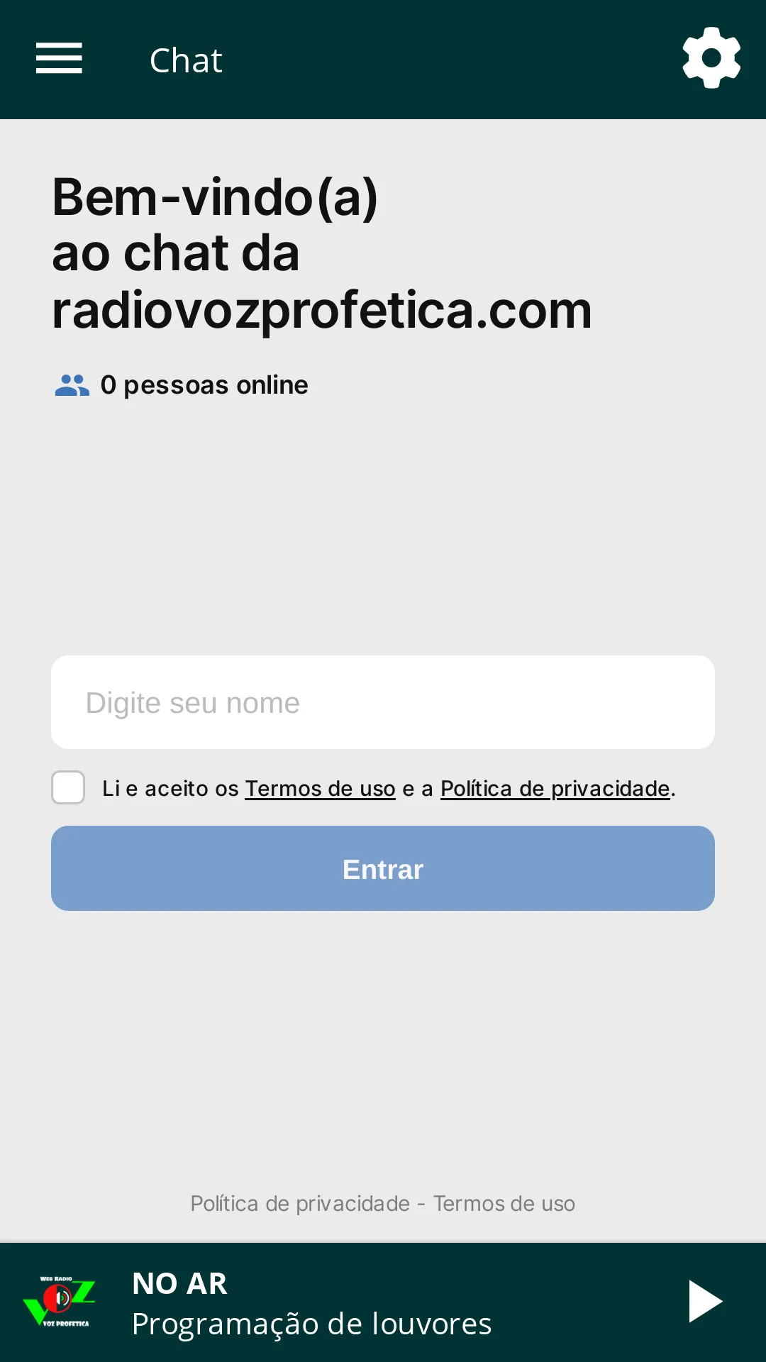 Rádio Web A Voz Profética | Indus Appstore | Screenshot