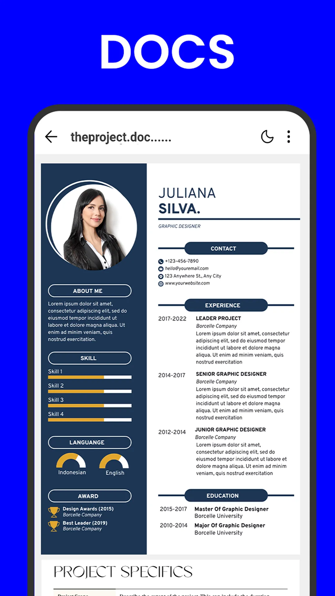 Docx Reader & Word Office | Indus Appstore | Screenshot
