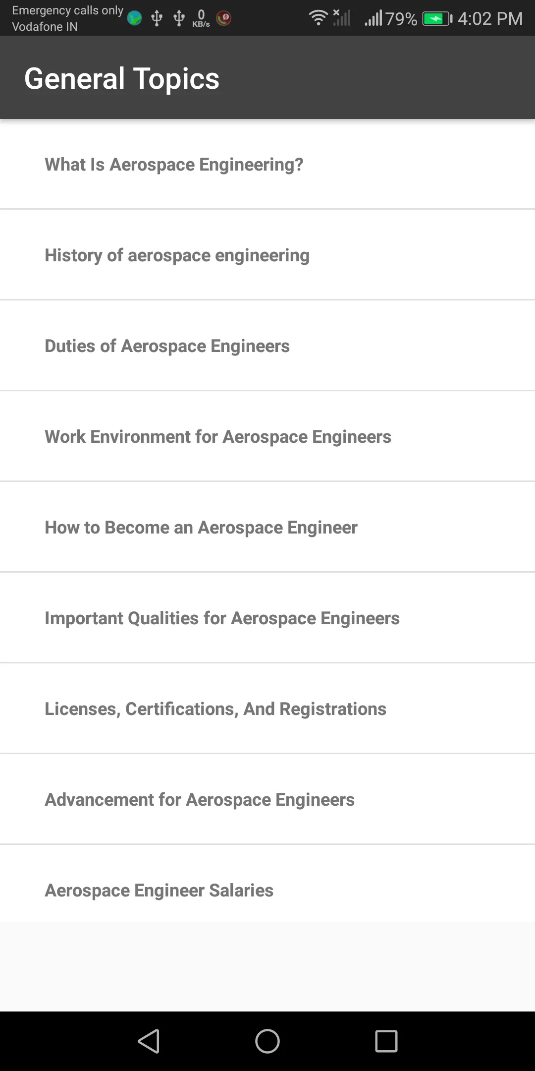 Aerospace Engineering | Indus Appstore | Screenshot