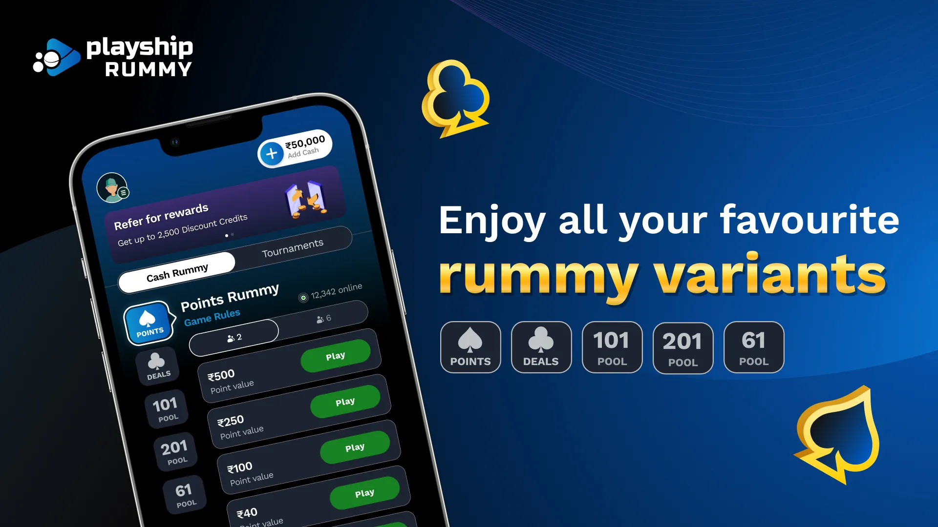 Playship Rummy - Cash Rummy | Indus Appstore | Screenshot