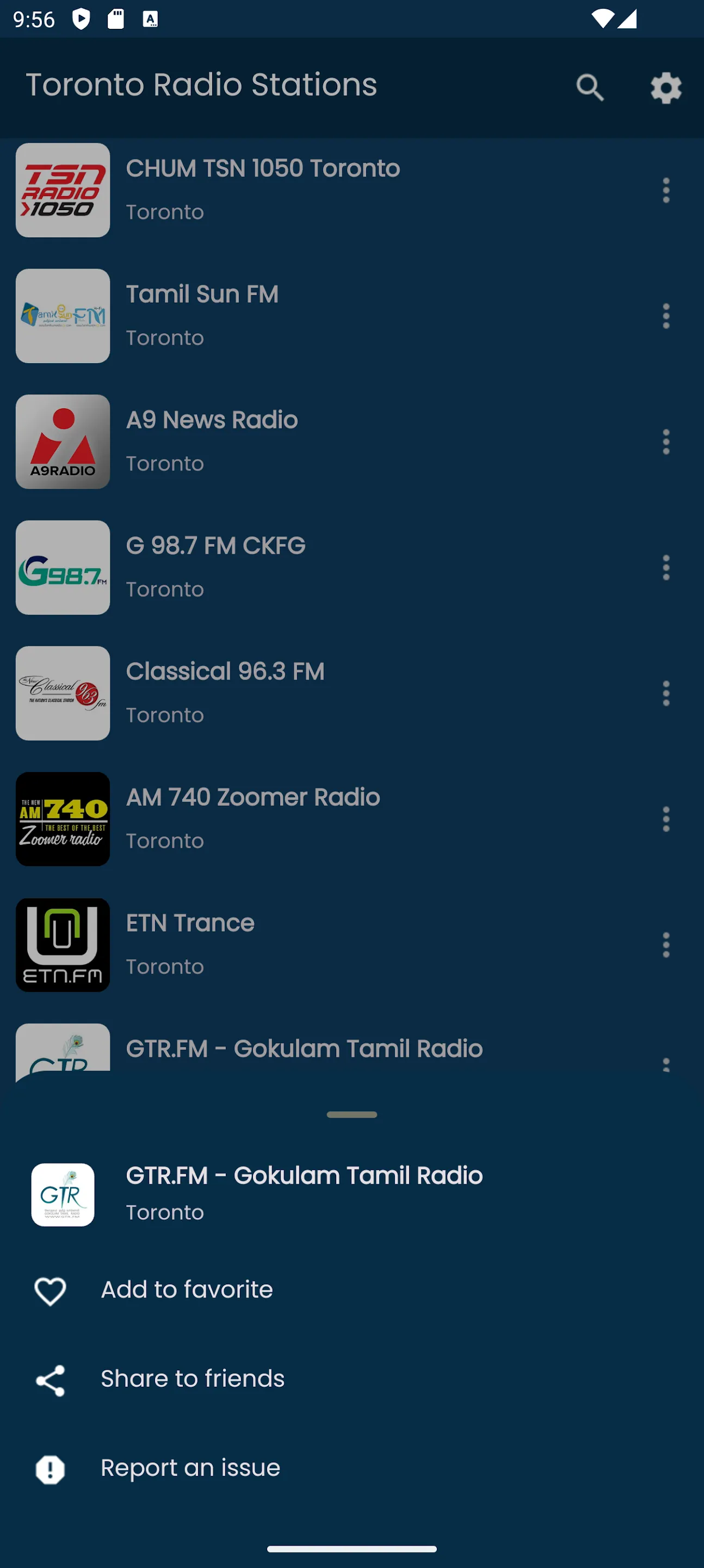 Radios from Toronto | Indus Appstore | Screenshot