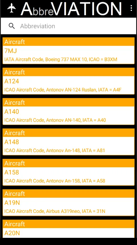 Aviation Abbreviations | Indus Appstore | Screenshot