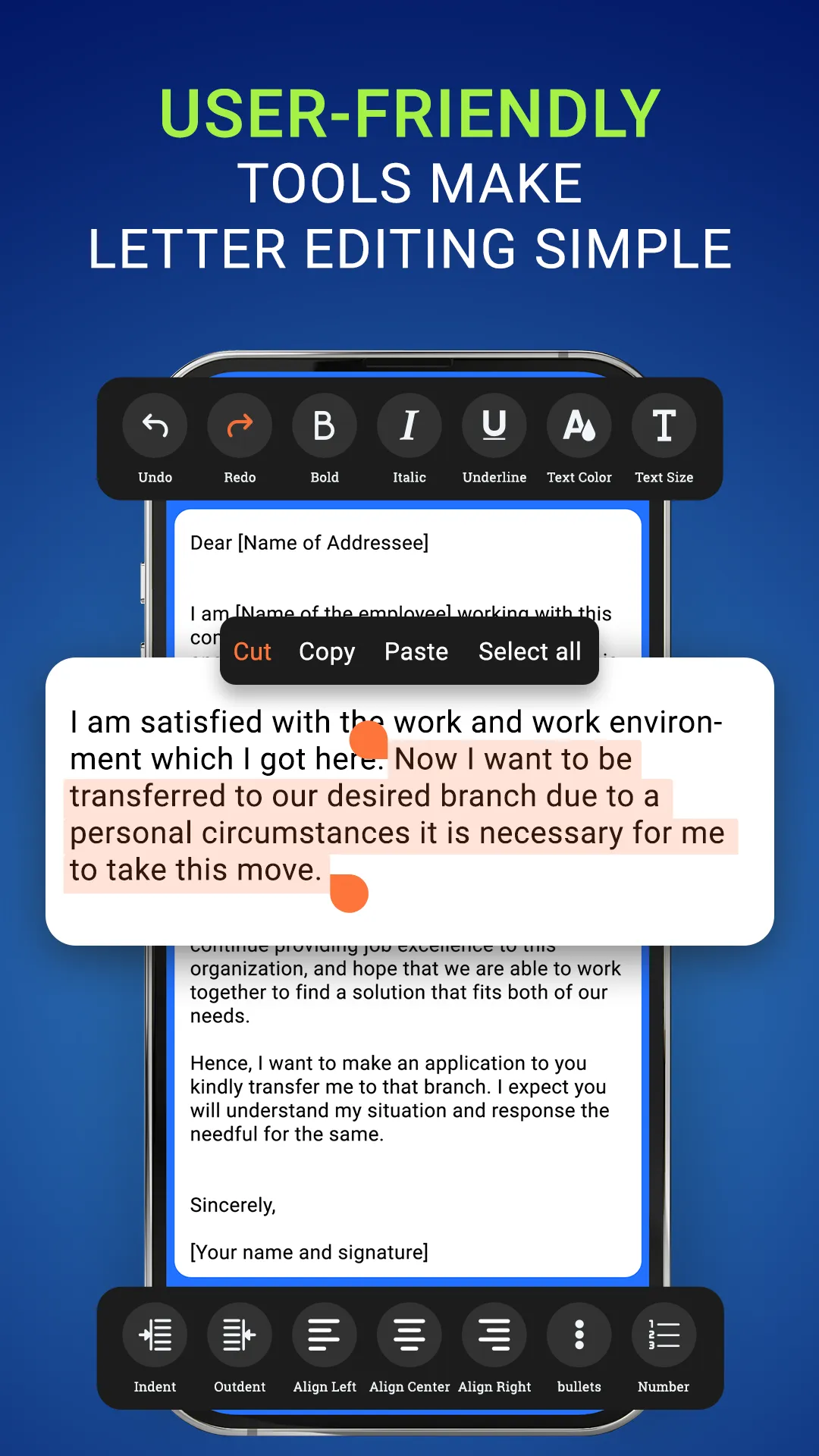 Letter Writing Templates | Indus Appstore | Screenshot