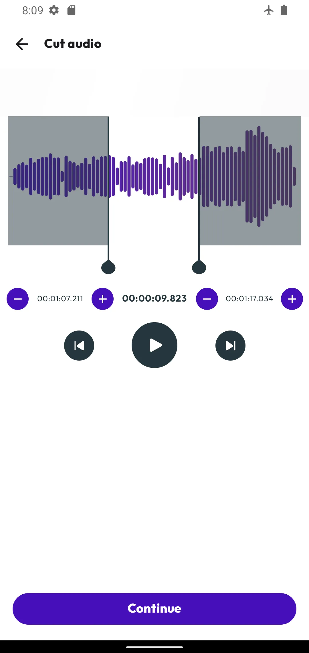 Cut Audio Files | Indus Appstore | Screenshot