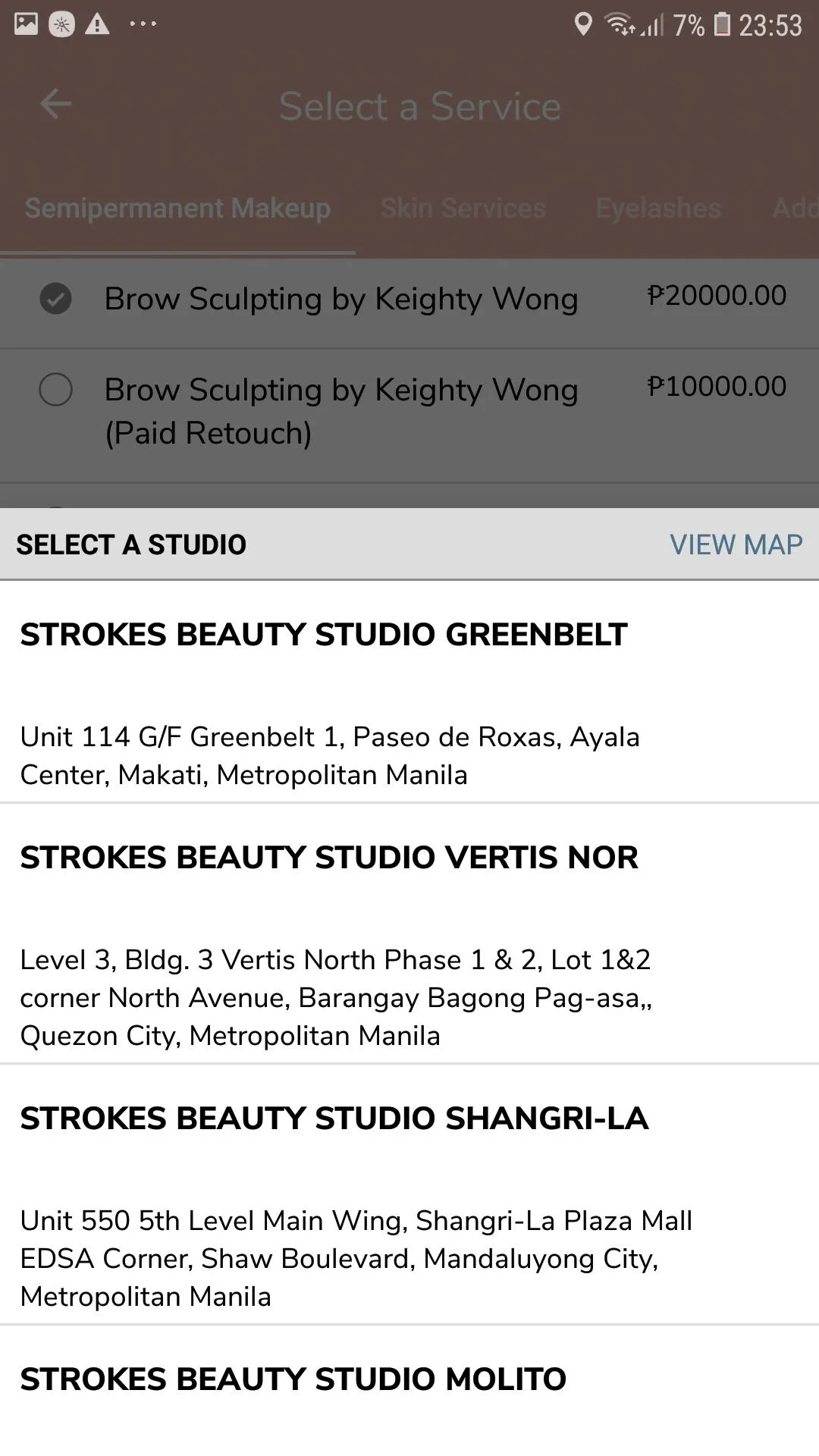 Strokes Eye Beauty Studio | Indus Appstore | Screenshot