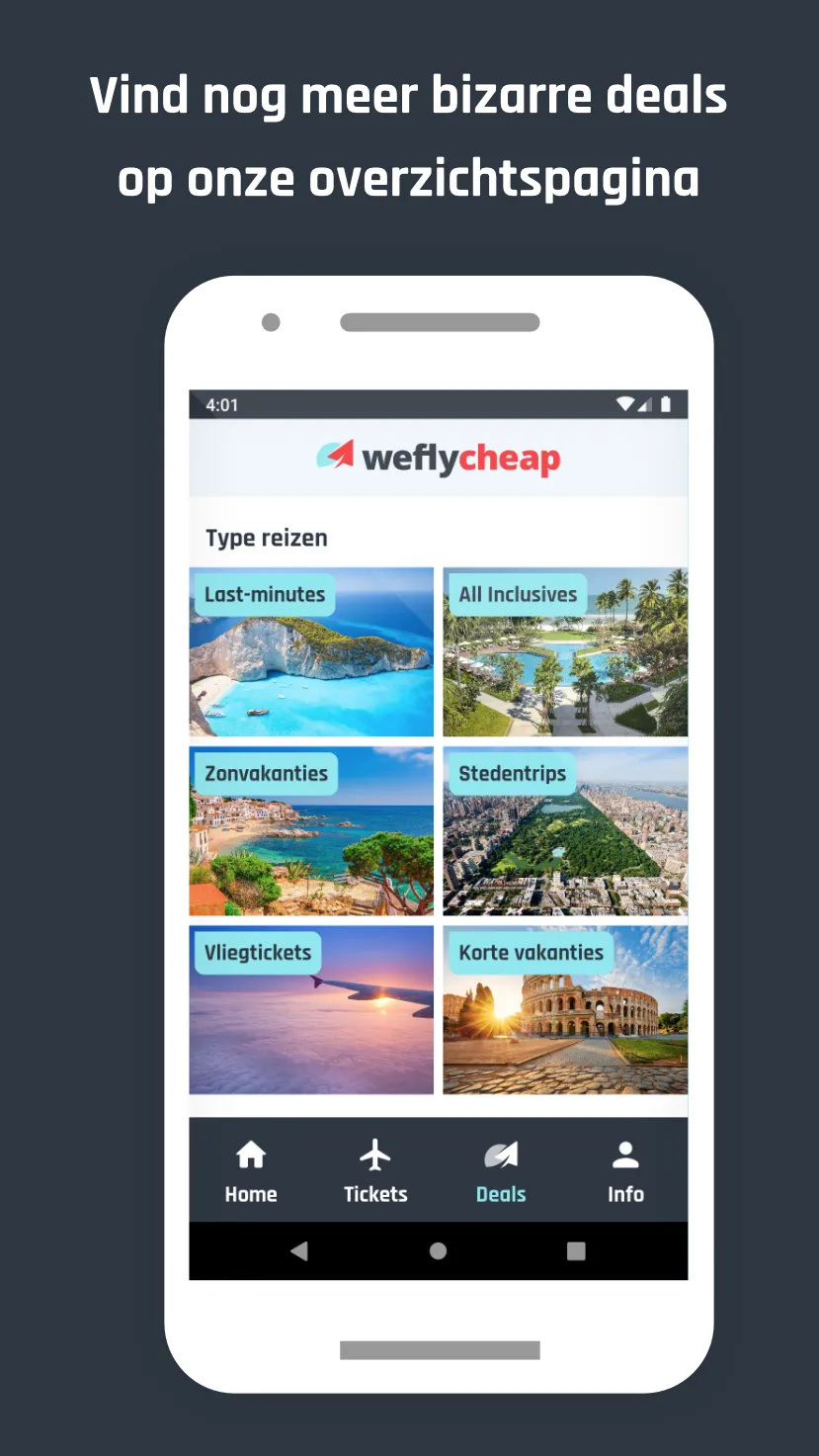 weflycheap | vakantiedeals | Indus Appstore | Screenshot