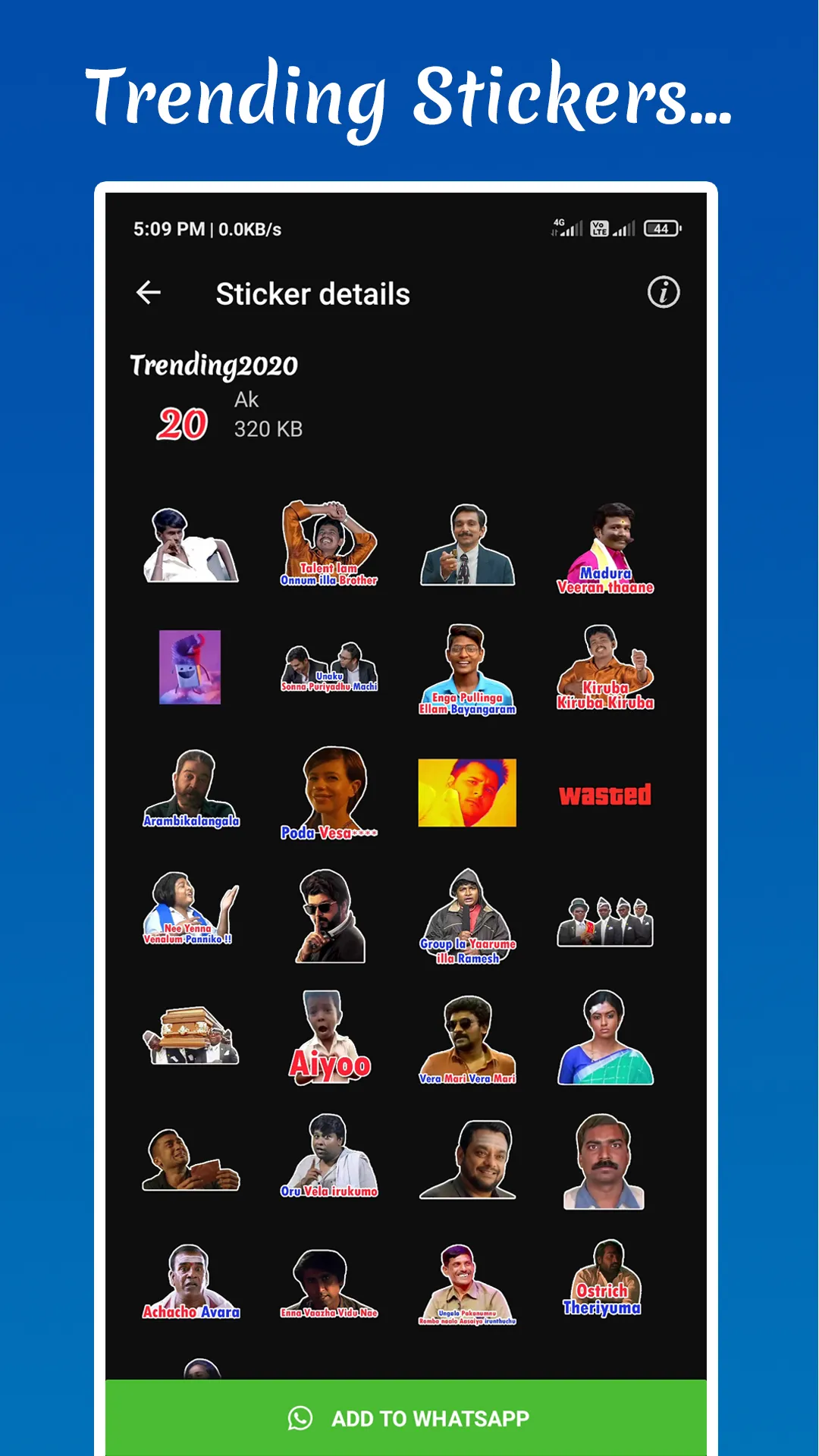 Tamil Stickers for WhatsApp | Indus Appstore | Screenshot