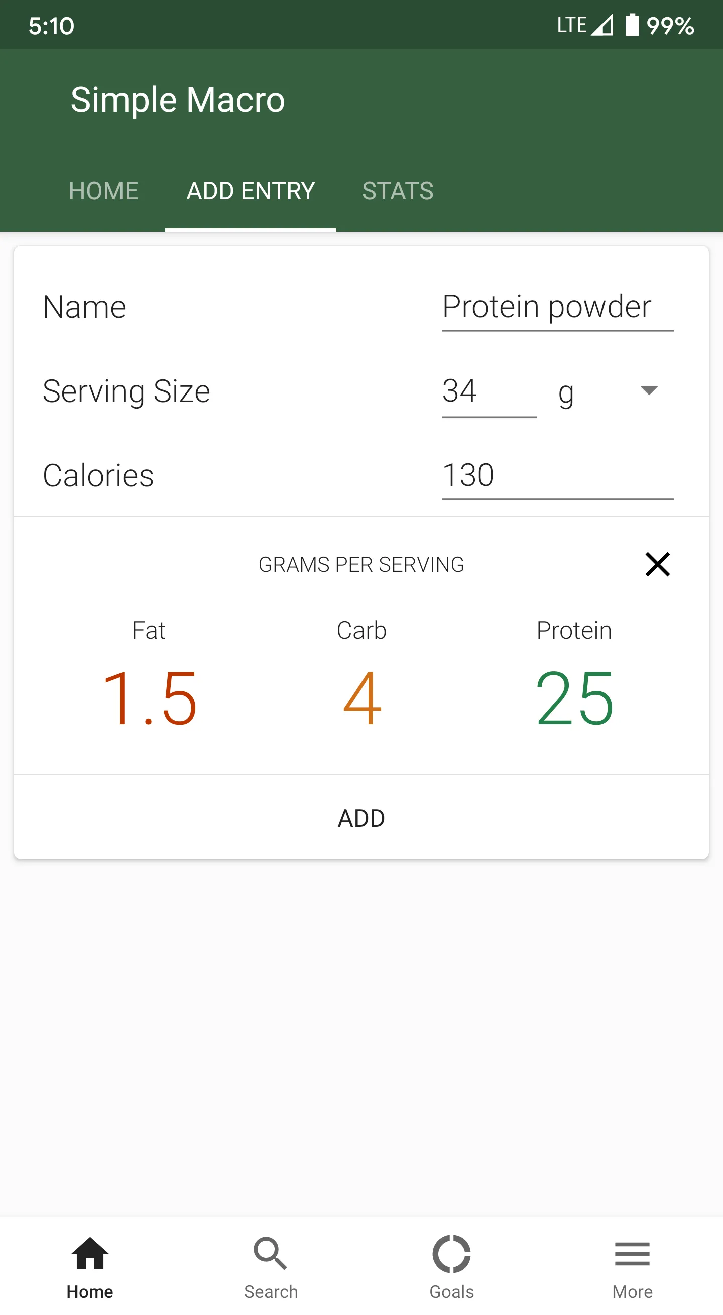 Simple Macro - Calorie Counter | Indus Appstore | Screenshot