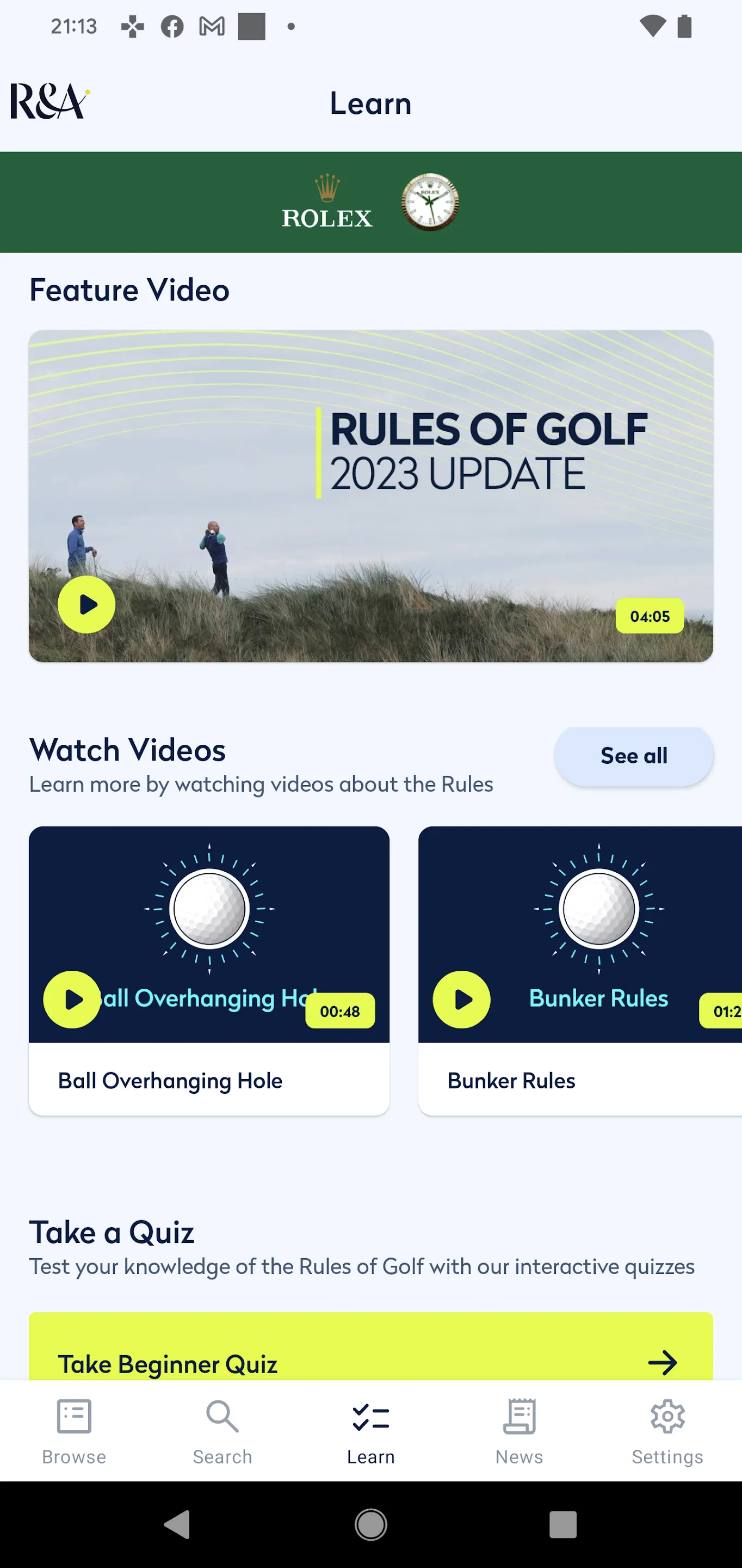 Rules of Golf 2023 | Indus Appstore | Screenshot