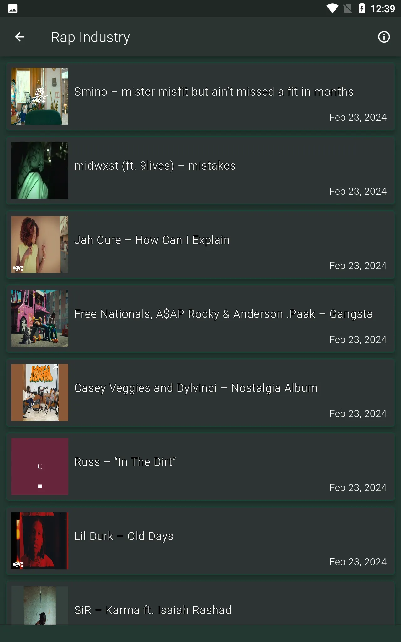 Hip Hop - Rap News RSS | Indus Appstore | Screenshot