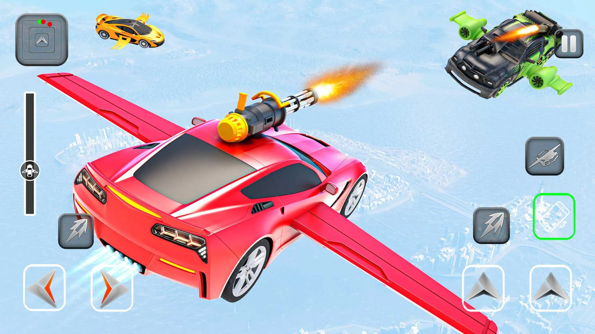 Flying Car Shooting - Car Game | Indus Appstore | Screenshot