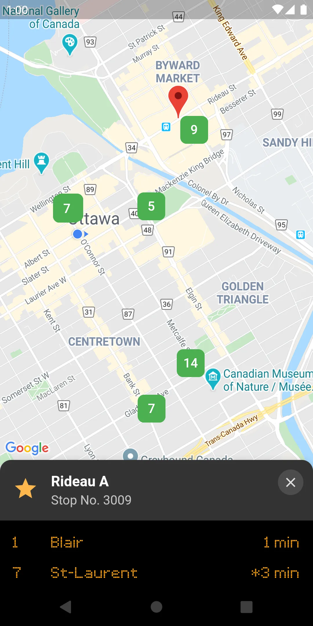 Ottawa Bus Live | Indus Appstore | Screenshot