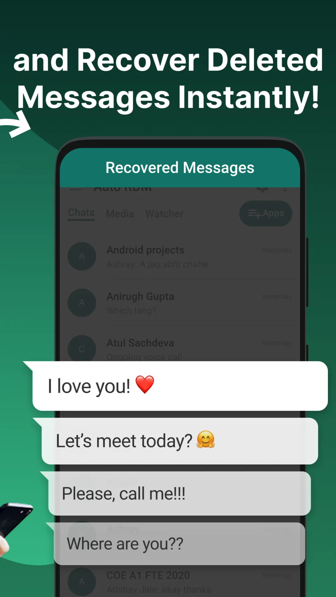 Auto RDM: Recover Messages | Indus Appstore | Screenshot