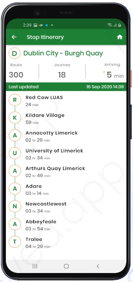 Dublin Coach The Big Green Bus | Indus Appstore | Screenshot