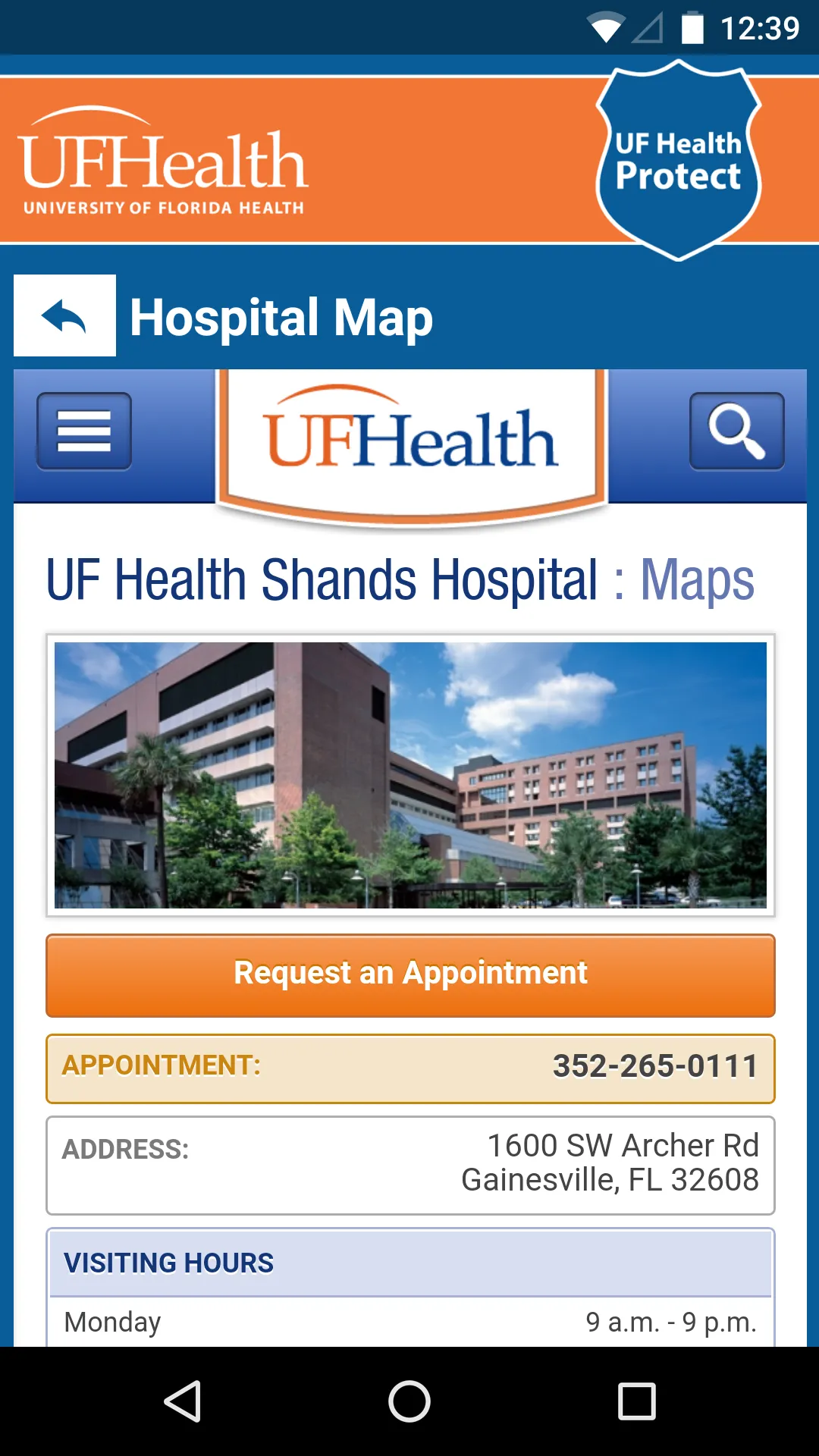 UF Health Protect | Indus Appstore | Screenshot