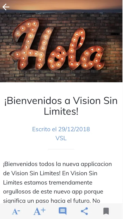 Vision Sin Limites | Indus Appstore | Screenshot