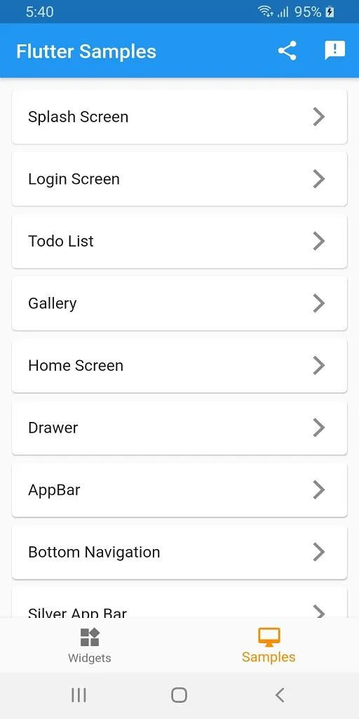 Flutter Samples | Indus Appstore | Screenshot