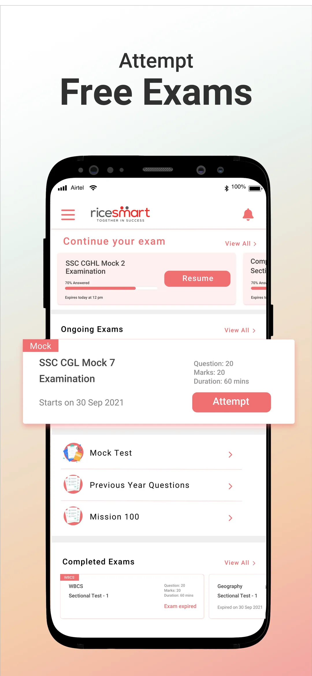 RICE Smart: Govt Job Exam Prep | Indus Appstore | Screenshot