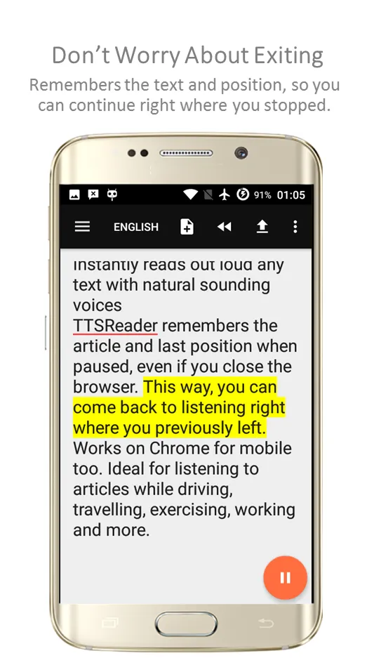 TTSReader Pro - Text To Speech | Indus Appstore | Screenshot