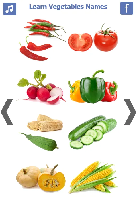 Learn Vegetables Name | Indus Appstore | Screenshot