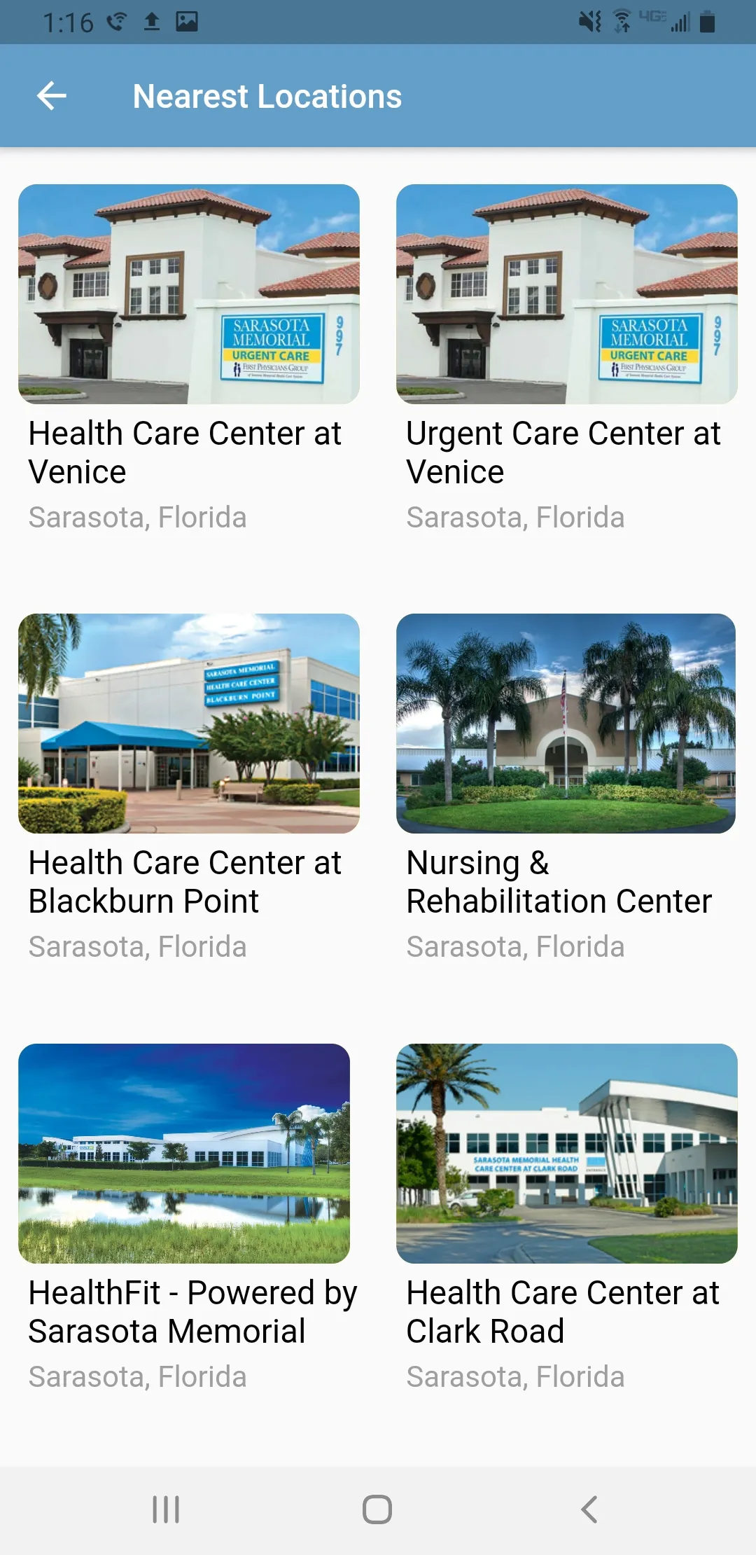 Sarasota Memorial | Indus Appstore | Screenshot