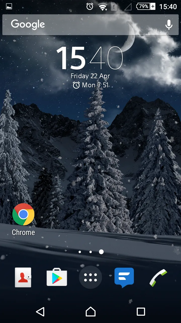 Christmas Snow Live Wallpaper | Indus Appstore | Screenshot