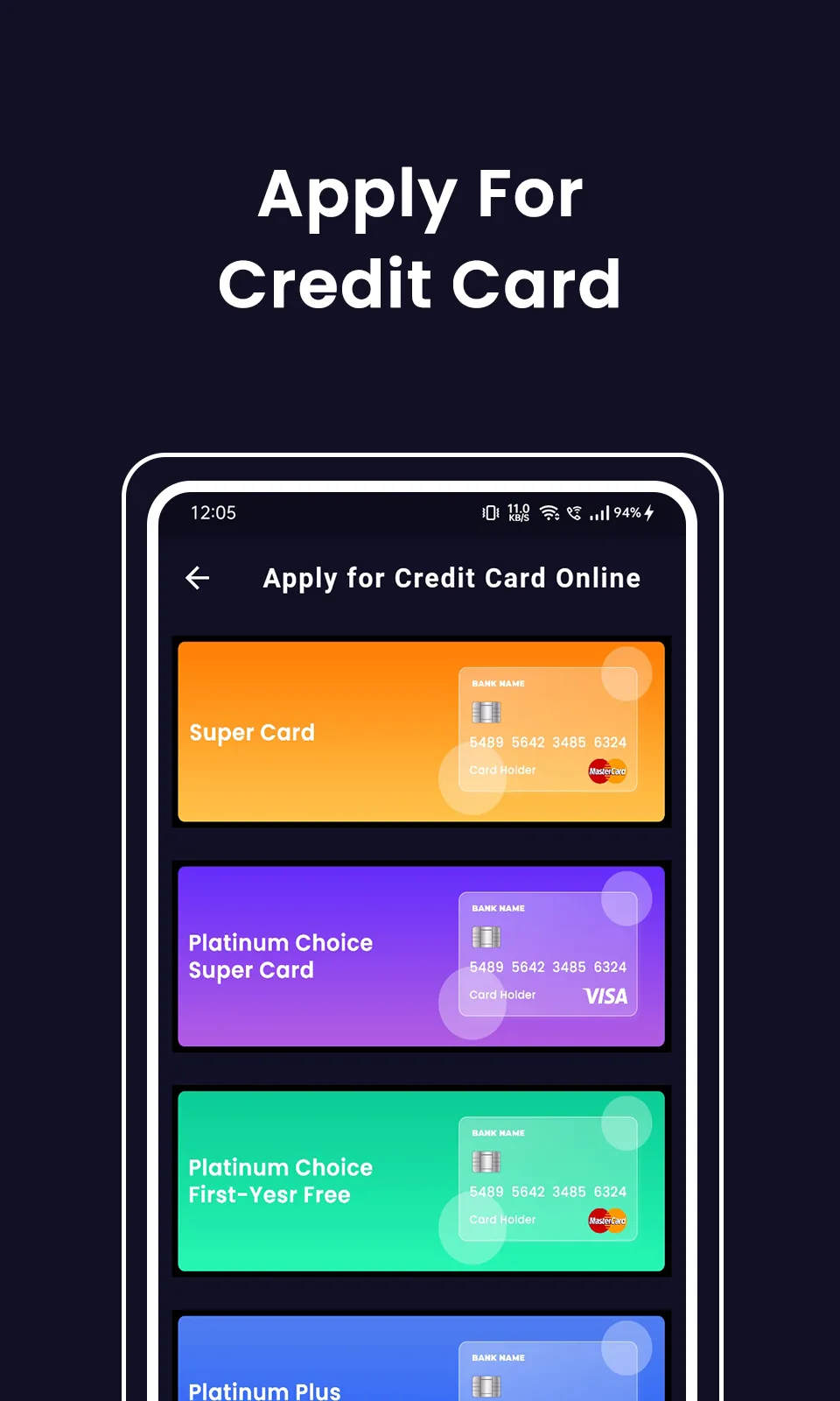 Apply For Credit Card Online | Indus Appstore | Screenshot