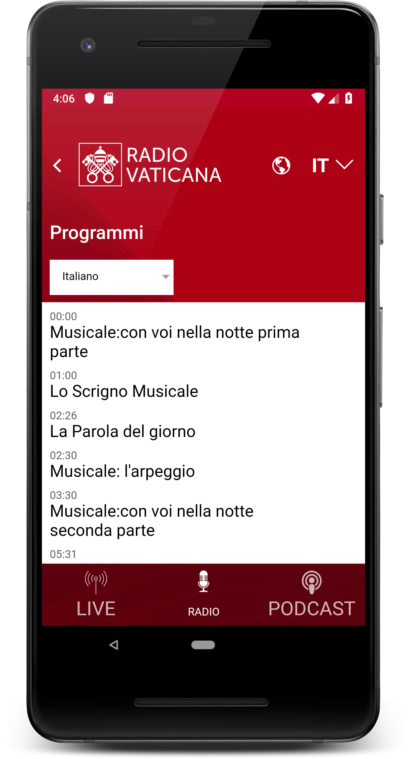 Radio Vaticana | Indus Appstore | Screenshot