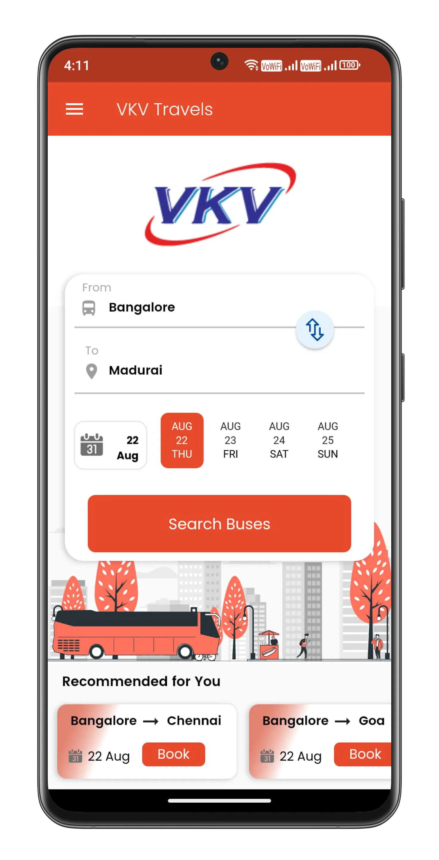 VKV Travels - Bus Tickets | Indus Appstore | Screenshot