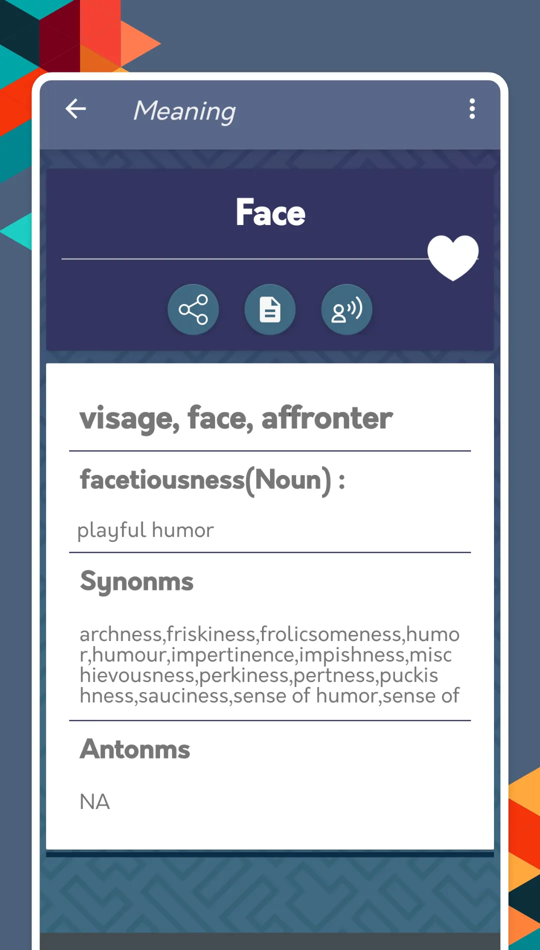 English To French Dictionary | Indus Appstore | Screenshot