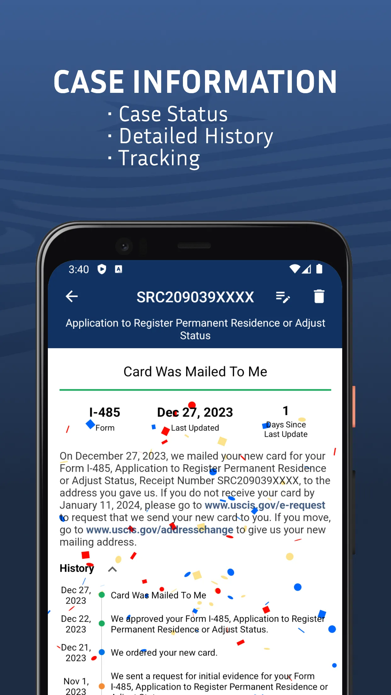 Case Tracker US Immigration | Indus Appstore | Screenshot