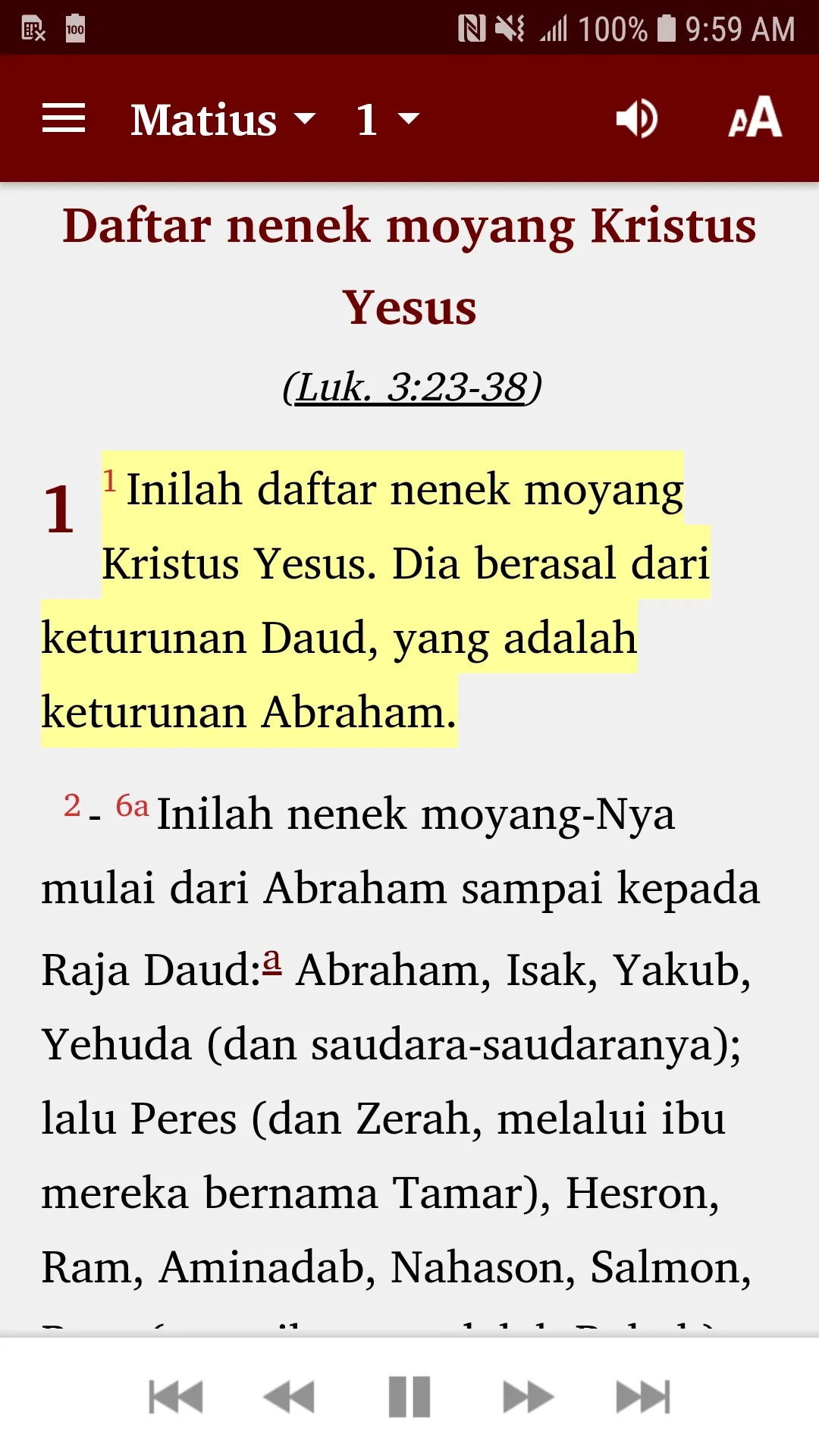 Indonesian TSI Bible | Indus Appstore | Screenshot