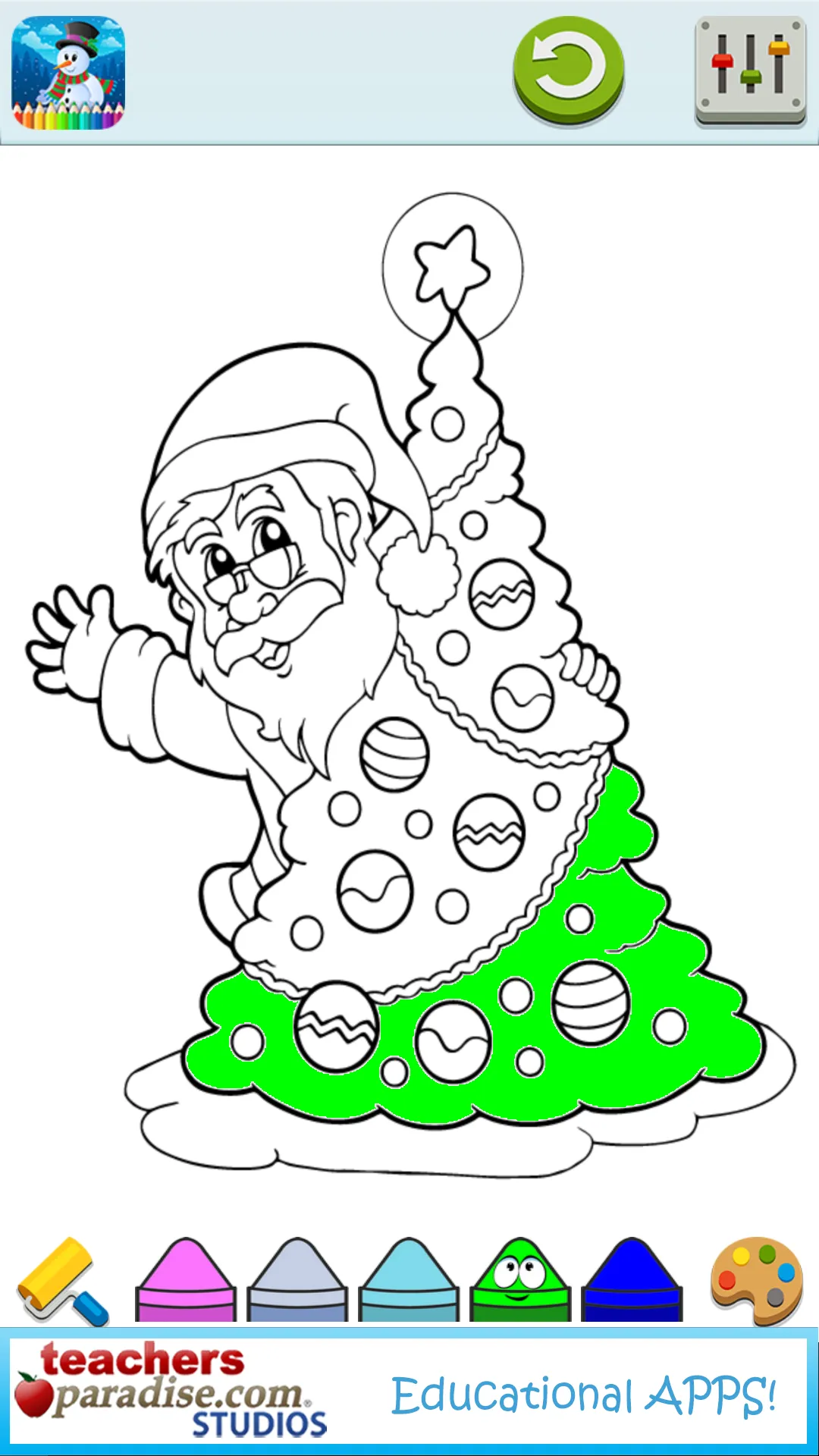 Kids Christmas Coloring Pages | Indus Appstore | Screenshot