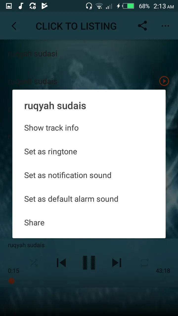 Sheikh Sudais Full Ruqyah mp3 | Indus Appstore | Screenshot