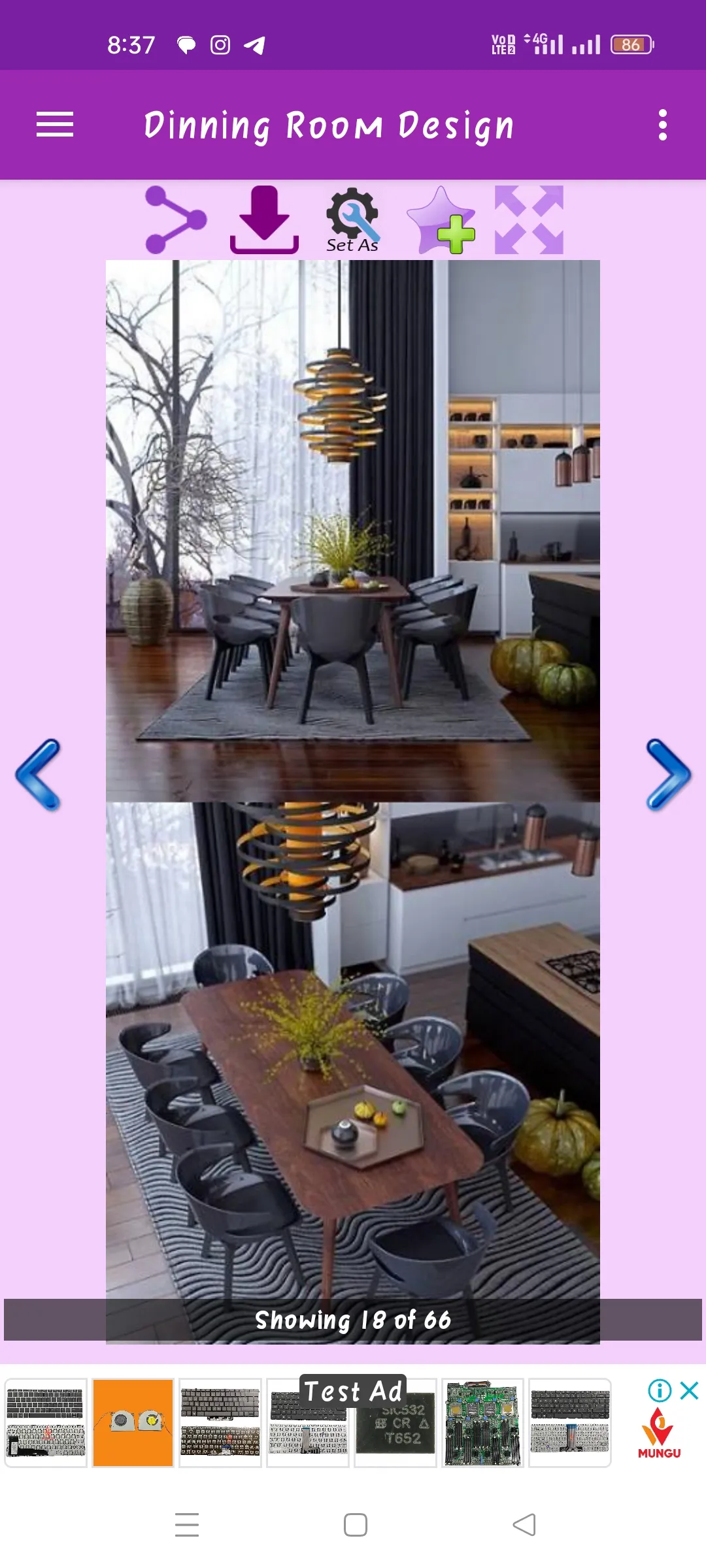 Dinning Room Design Gallery | Indus Appstore | Screenshot