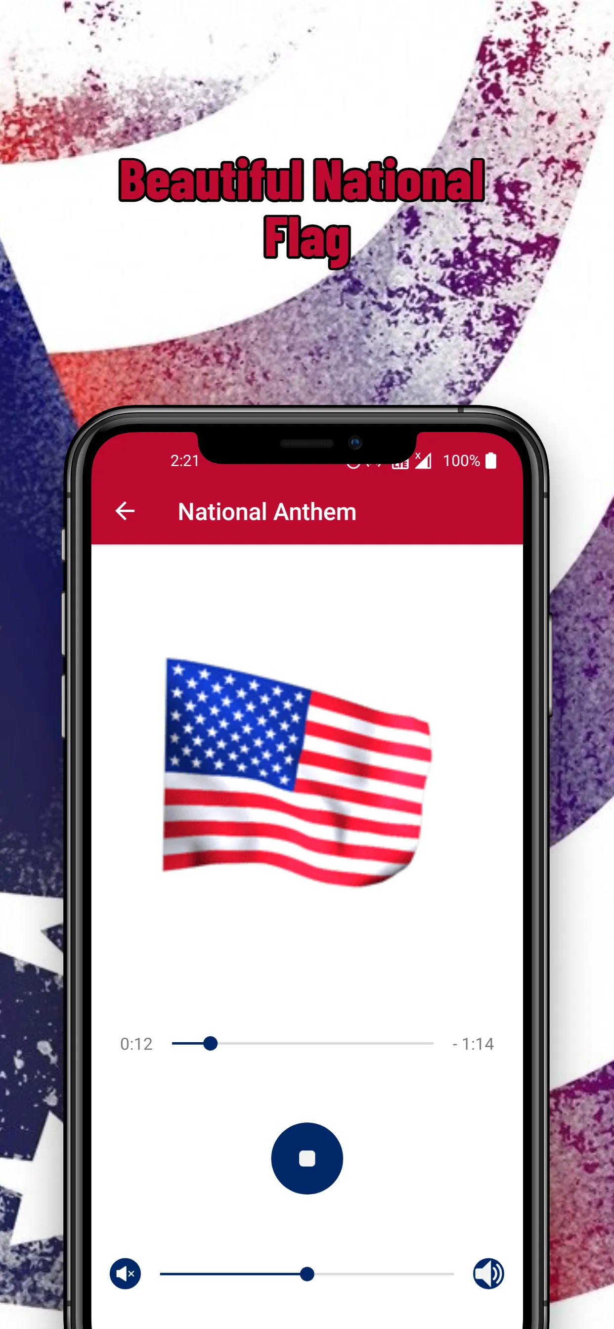 American National Anthem | Indus Appstore | Screenshot