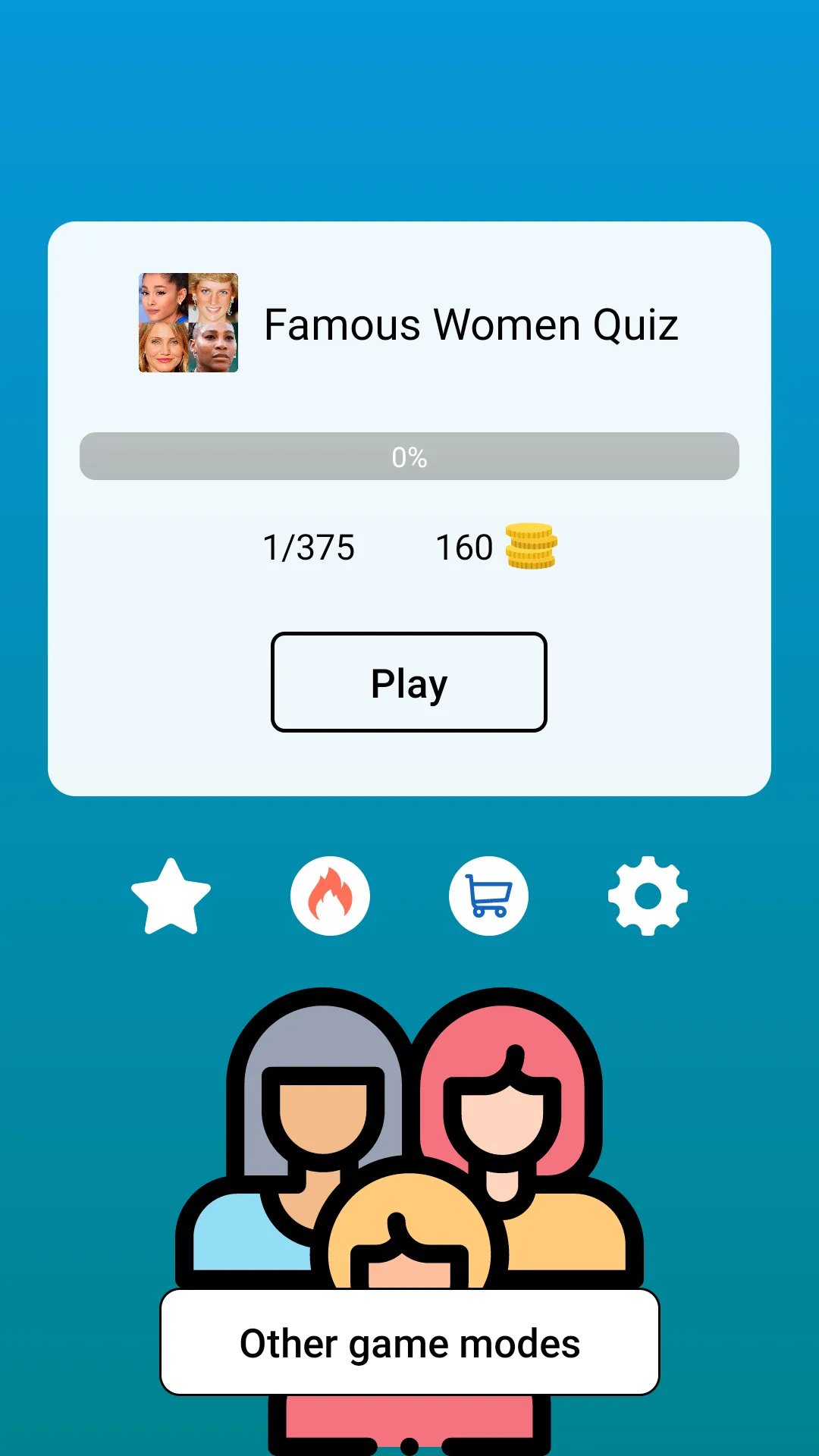 Famous Women: Celebrities Quiz | Indus Appstore | Screenshot