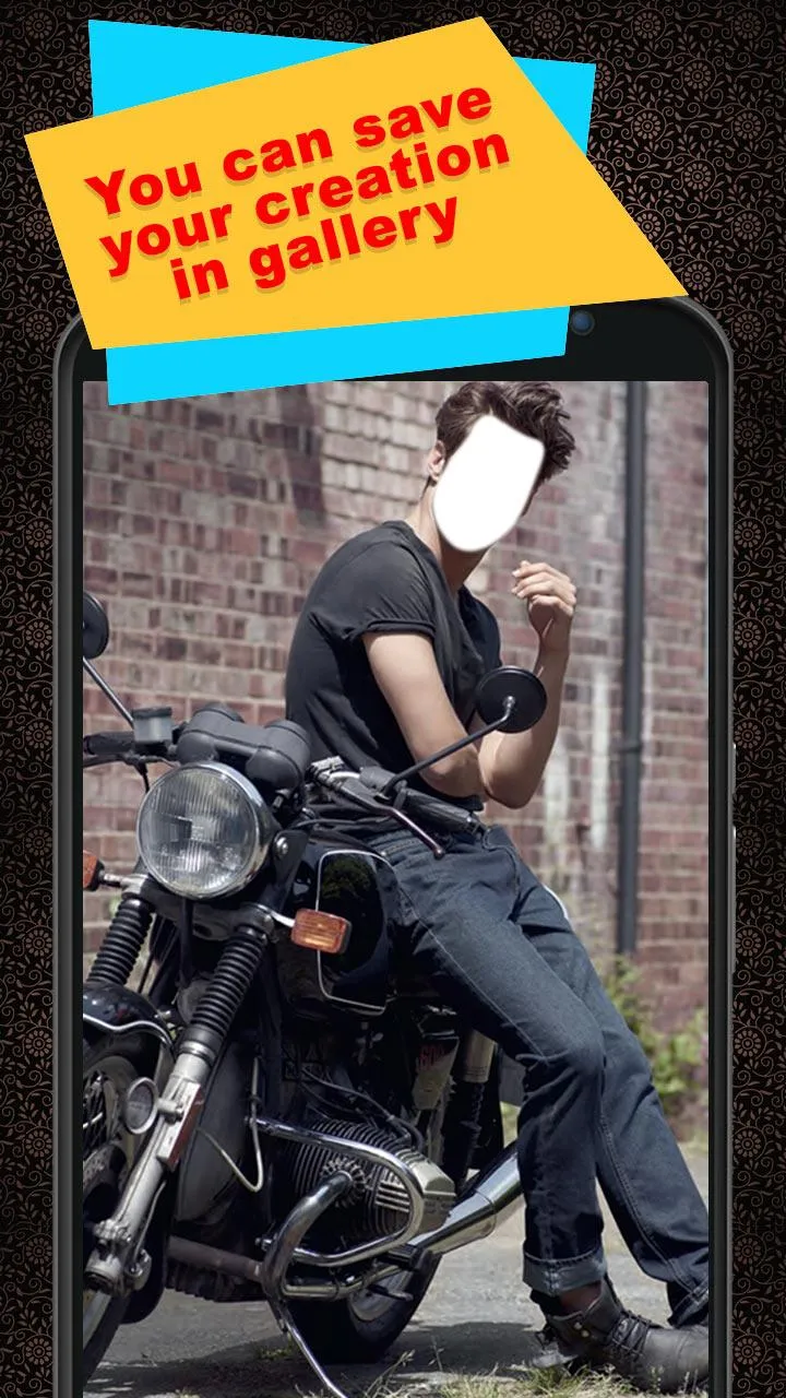 Men Moto Photo Suit | Indus Appstore | Screenshot