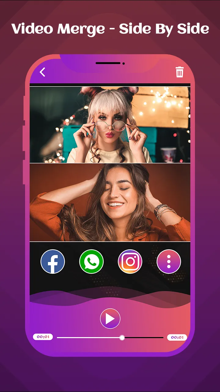 Video Merge-Side By Side | Indus Appstore | Screenshot