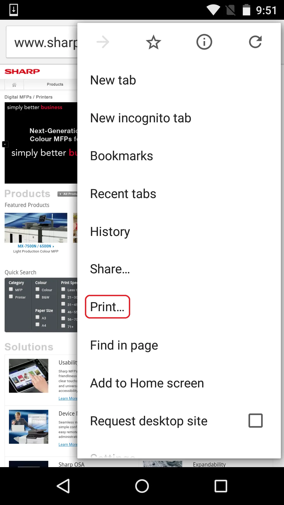 Sharp Print Service Plugin | Indus Appstore | Screenshot