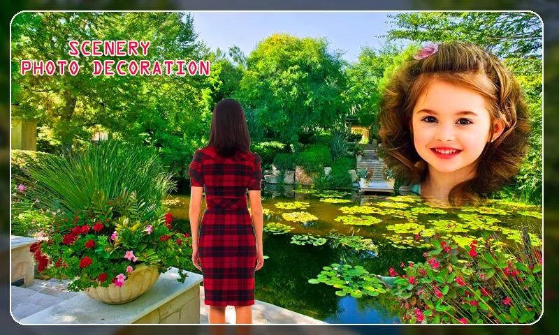 Garden photo frame editor | Indus Appstore | Screenshot