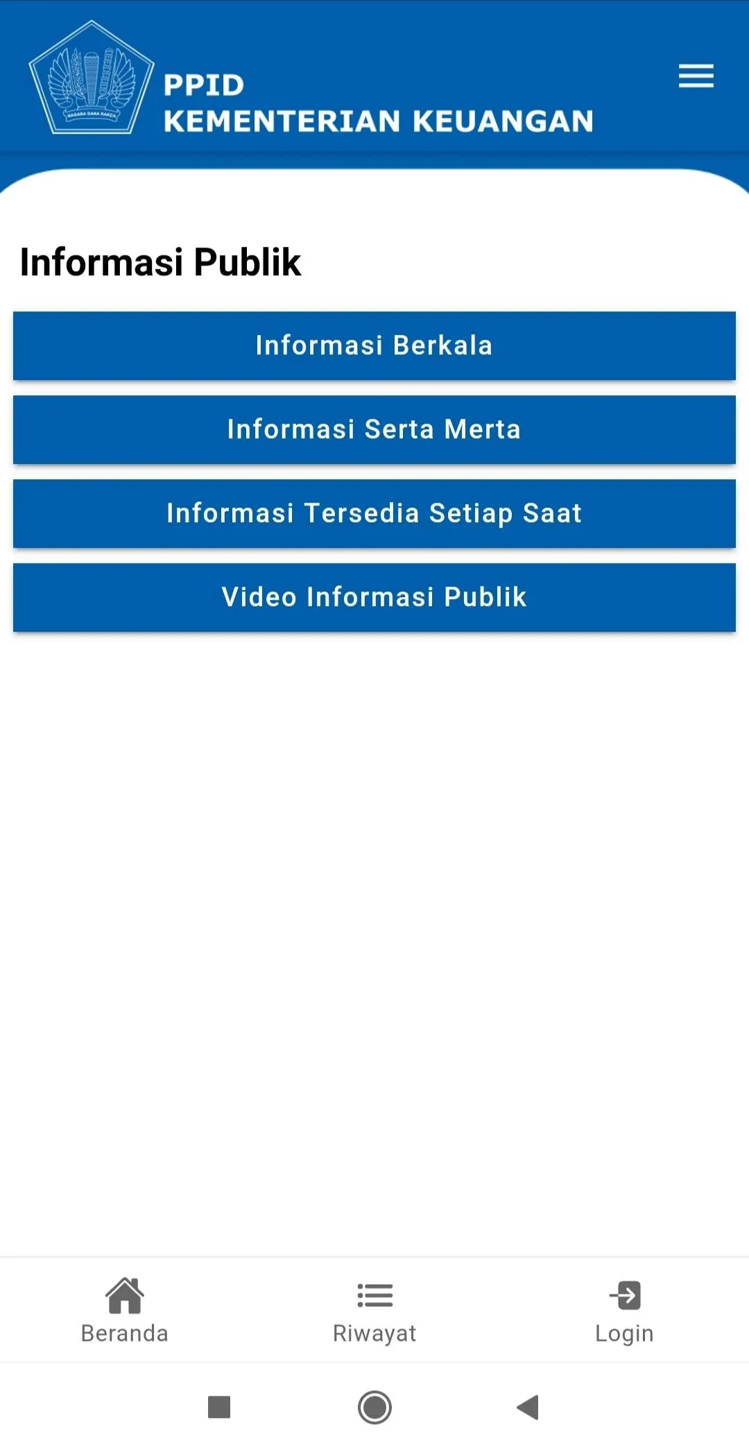 PPID Kementerian Keuangan | Indus Appstore | Screenshot