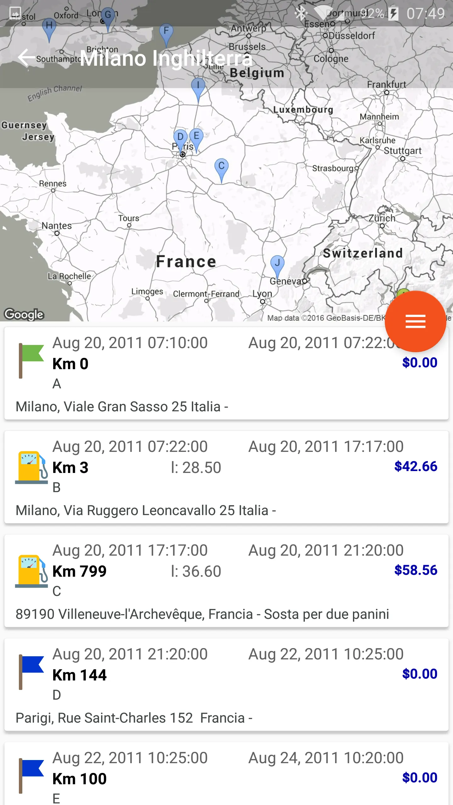 MyFuelLog2: My car statistics | Indus Appstore | Screenshot