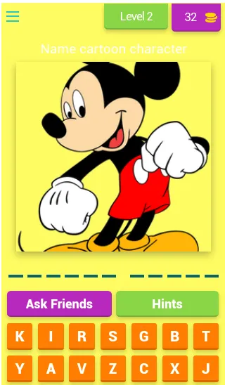 Cartoon Characters Quiz | Indus Appstore | Screenshot