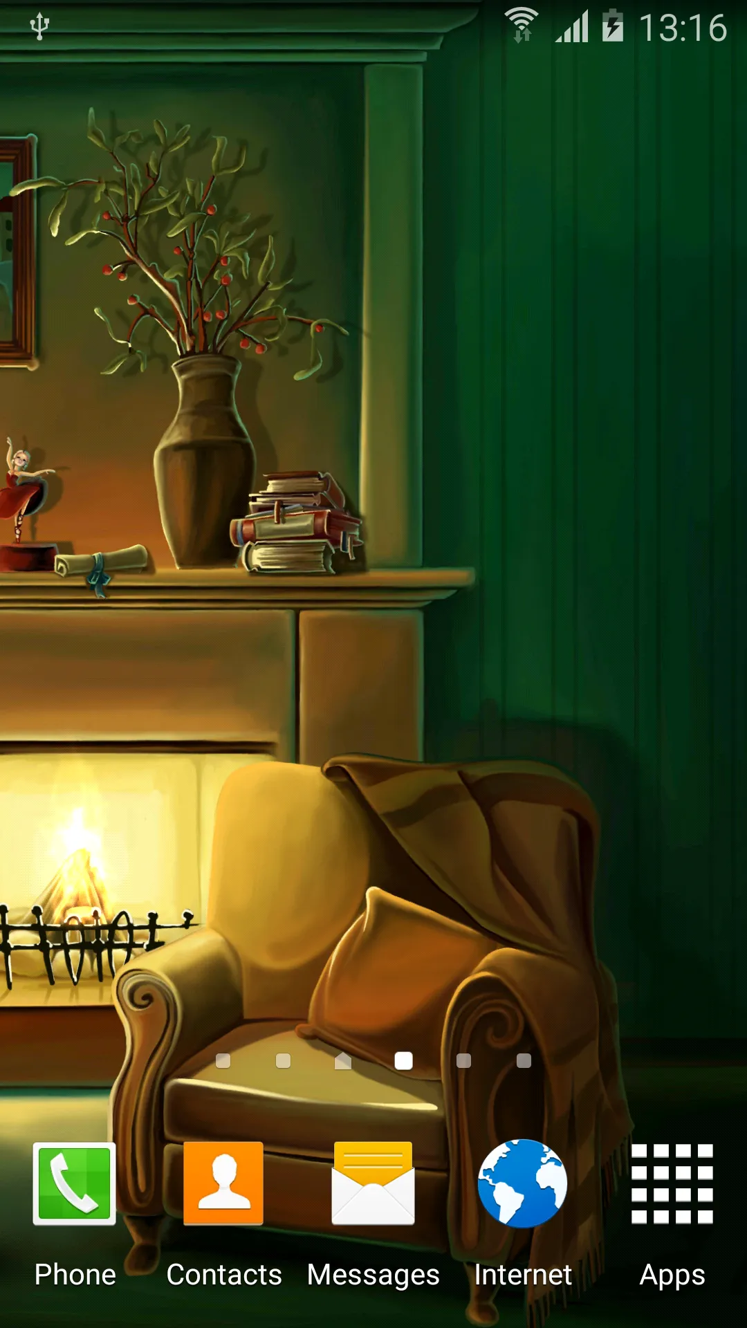 Christmas Fireplace Wallpaper | Indus Appstore | Screenshot